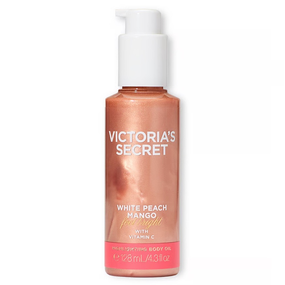 🍑 Victoria's Secret - White Peach Mango Highlighting Body Oil 🥭